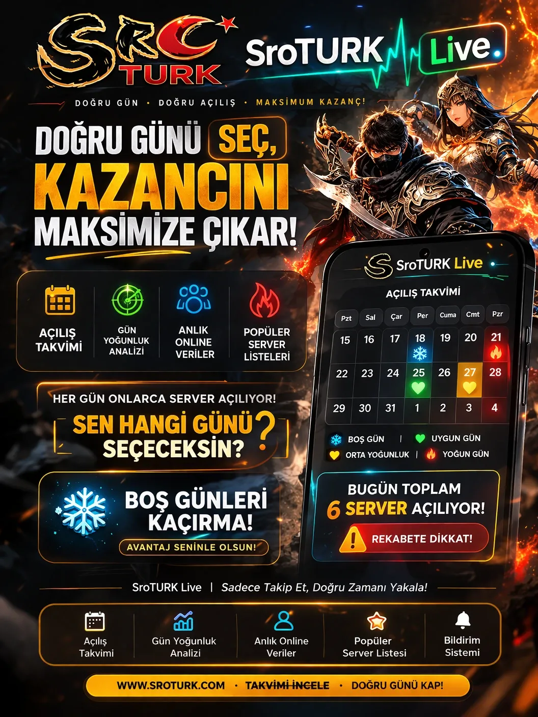 PvP Server Açılış Tarihi Seçimi Nasıl Belirlenir