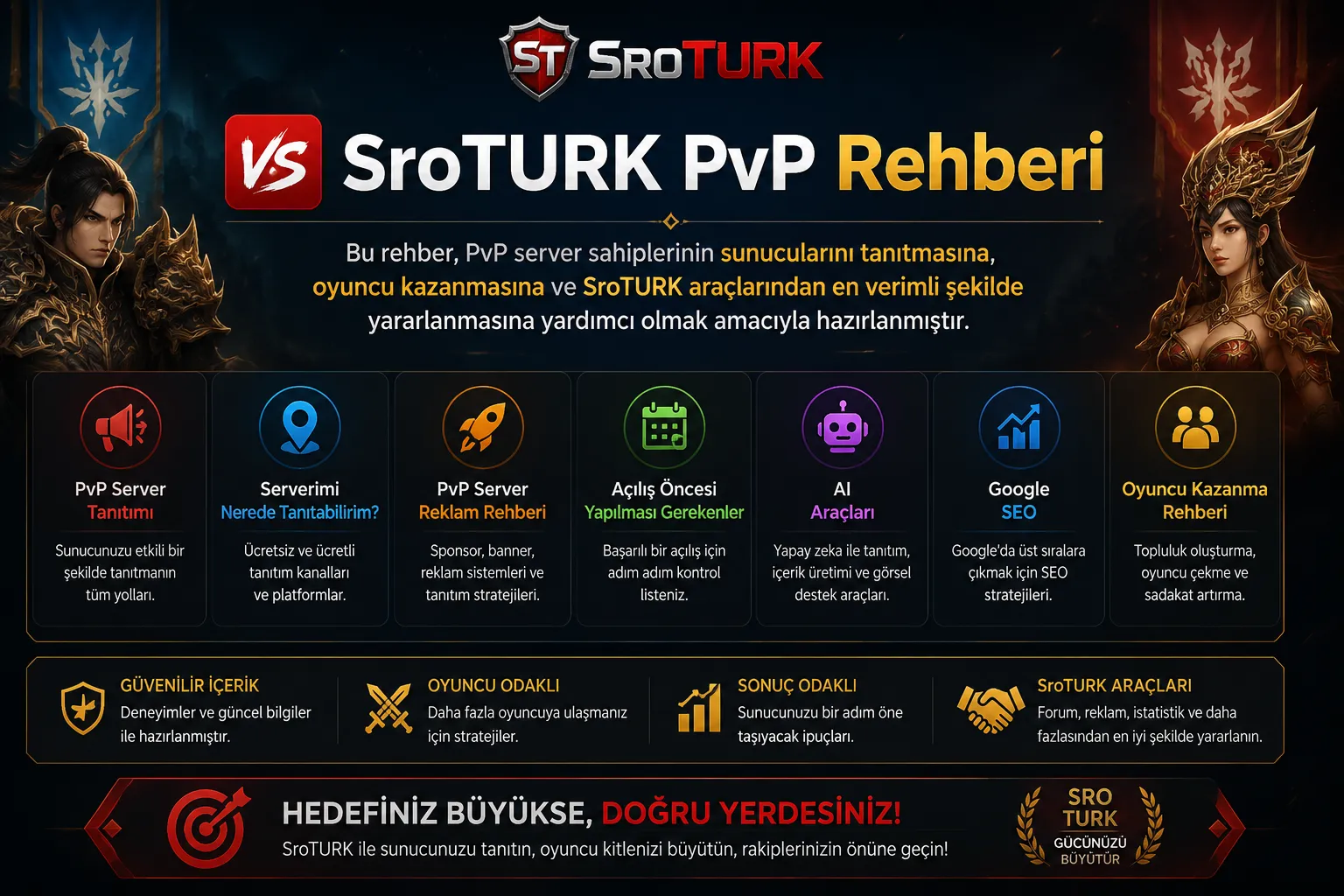 PvP Server Tanıtım Sitesi