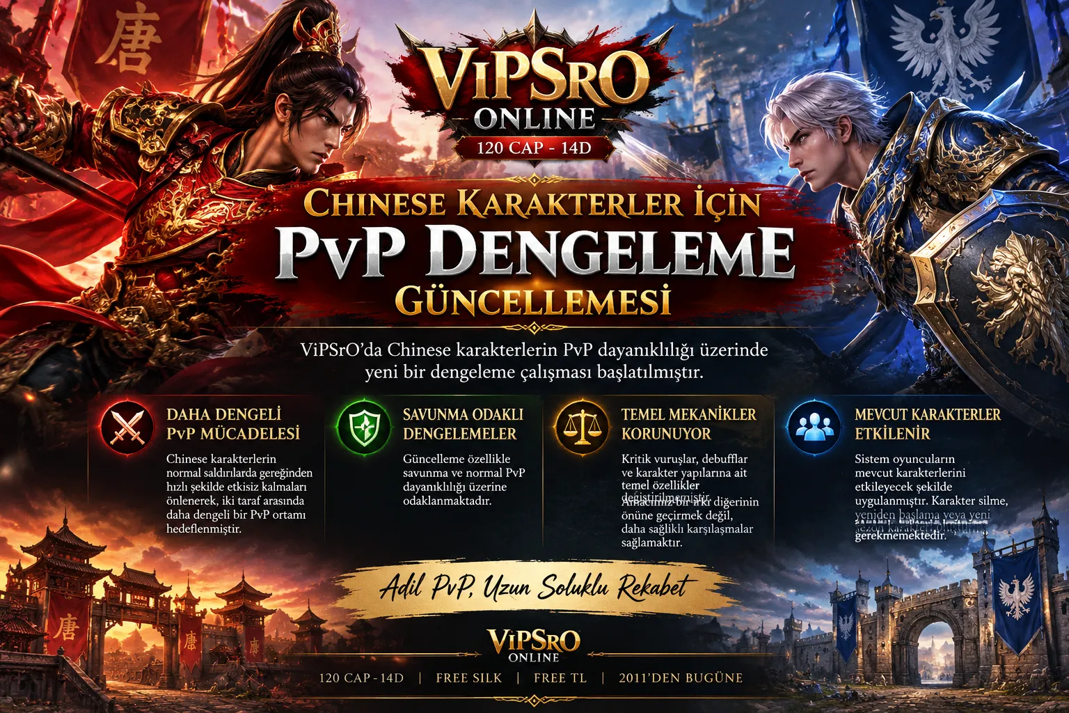 SrO PvP europen chine char denge balance sistemi